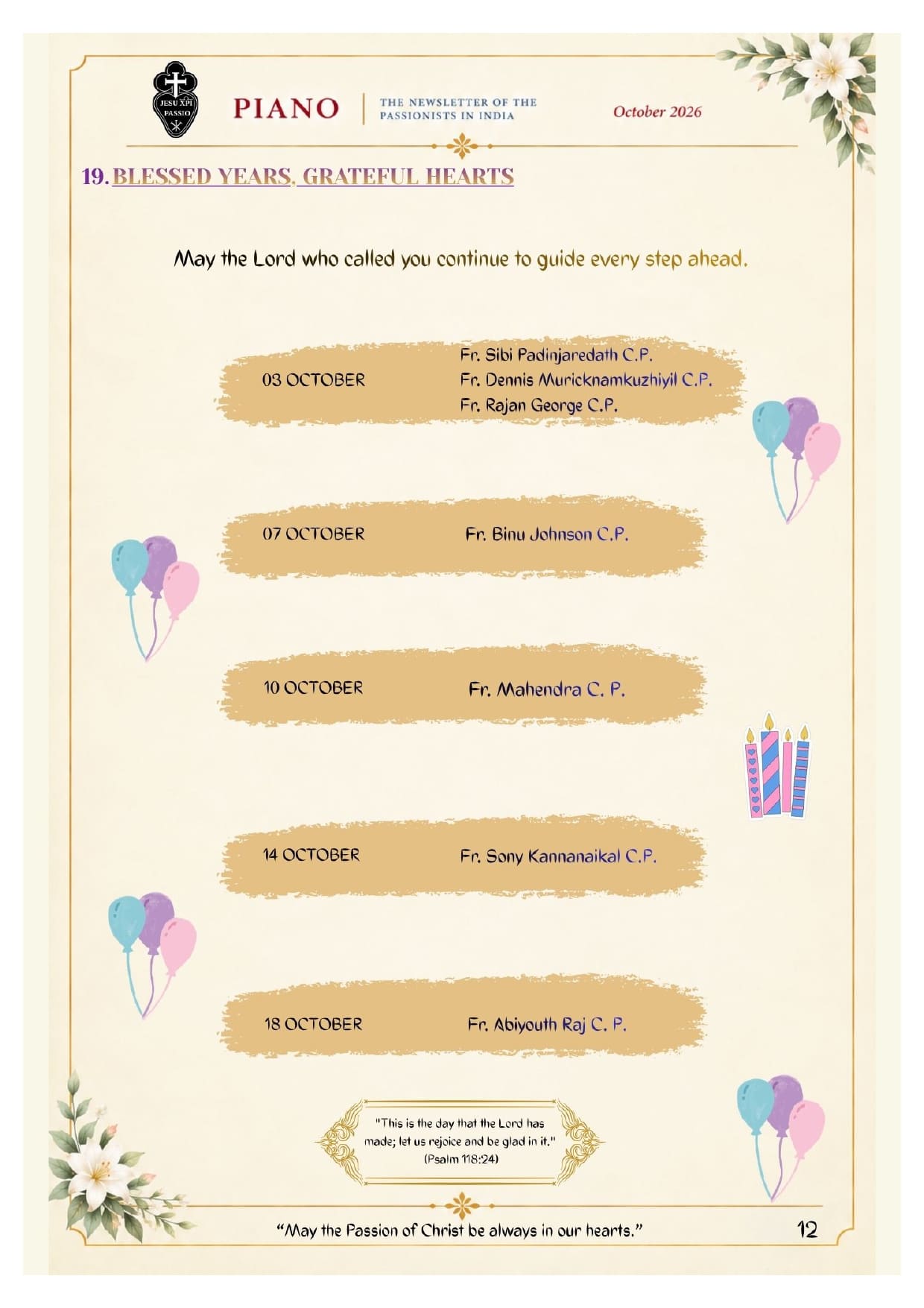 PIANO Newsletter 14