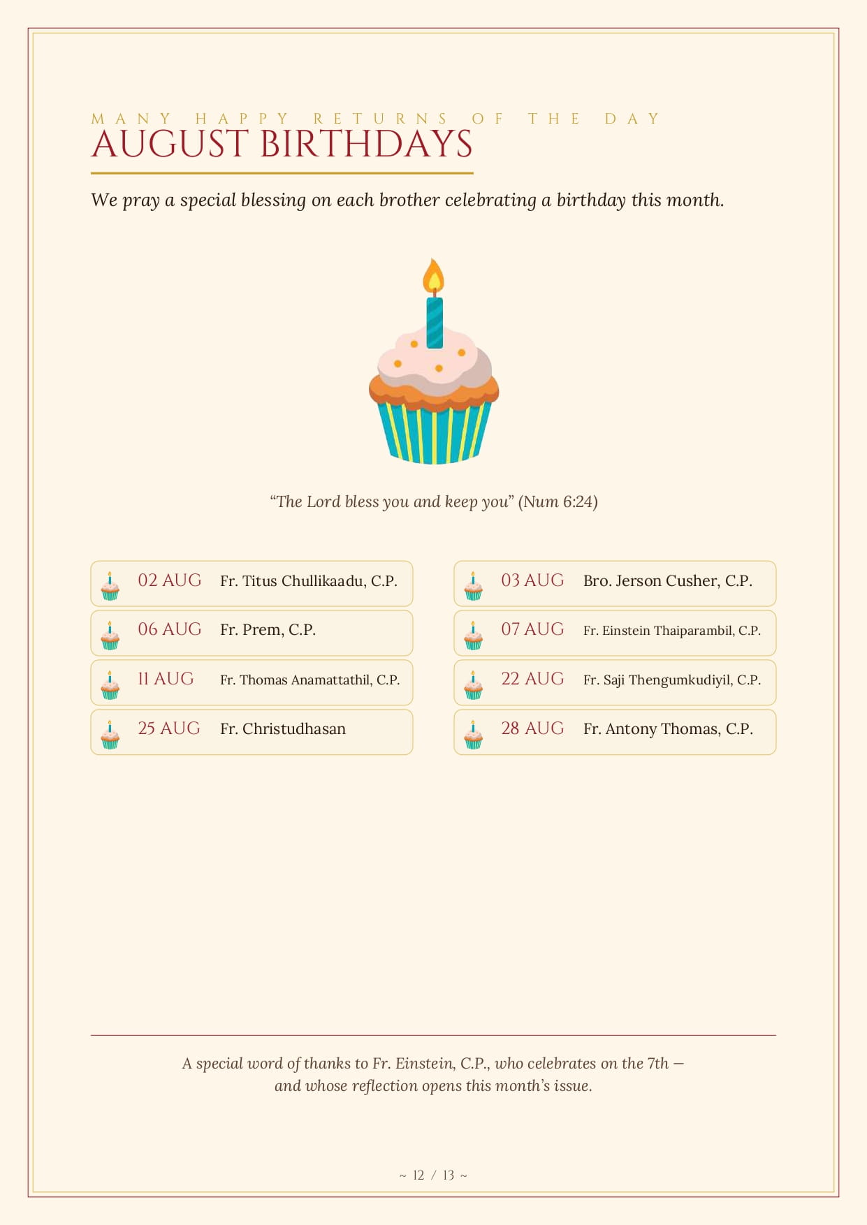 PIANO Newsletter 12