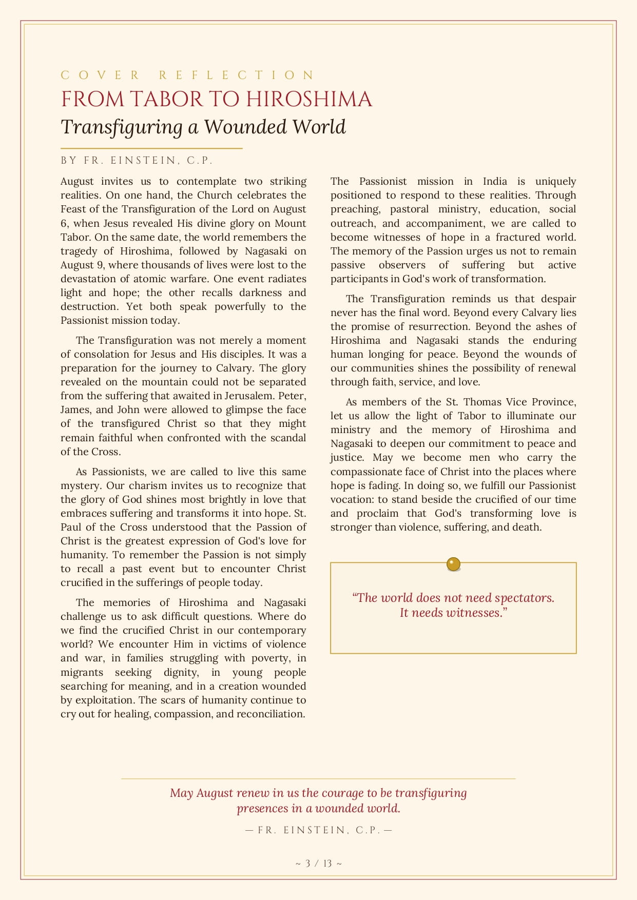 PIANO Newsletter 3