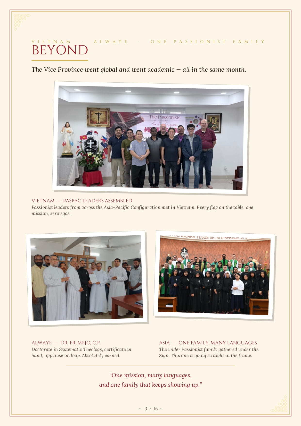 PIANO Newsletter 13